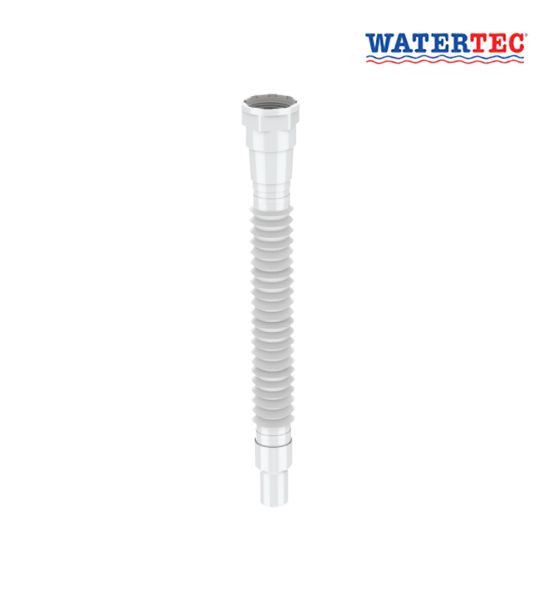 Watertec Waste Pipe Collapsible With Coupler White ALD701019
